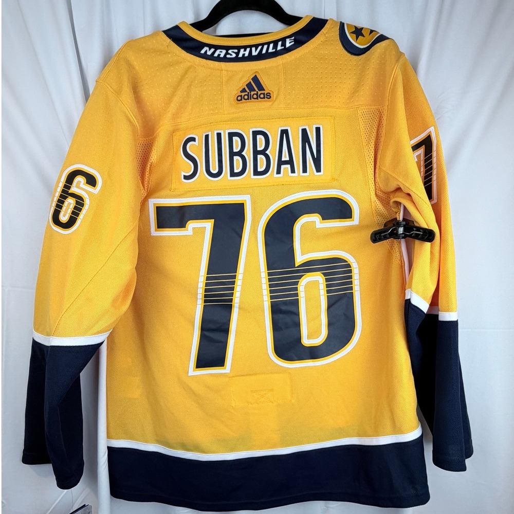 NWT Adidas Nashville Predators P.K.‎ Subban #76 Climalite NHL Jersey Men's 50 - Picture 2 of 16